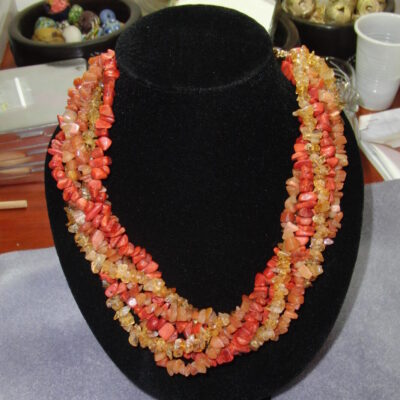 Citrine Coral Chips