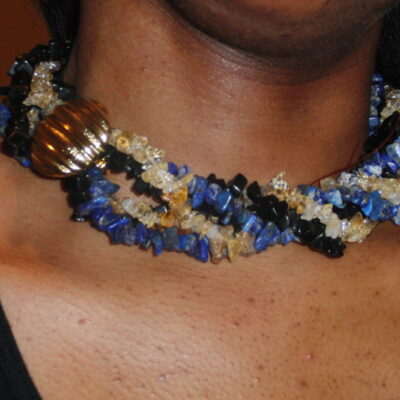 Lapiz Citrine Onyx Choker